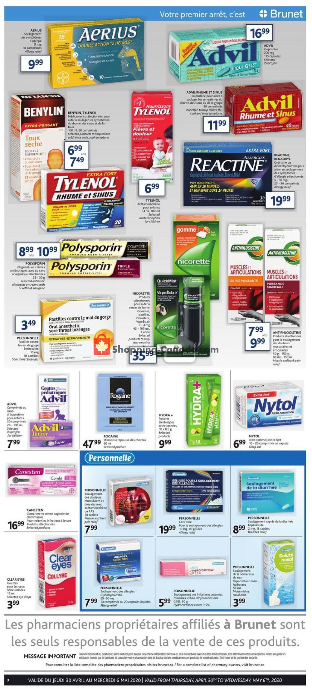 Brunet flyer from Thursday April 30, 2020 to Wednesday May 6, 2020 - page 2