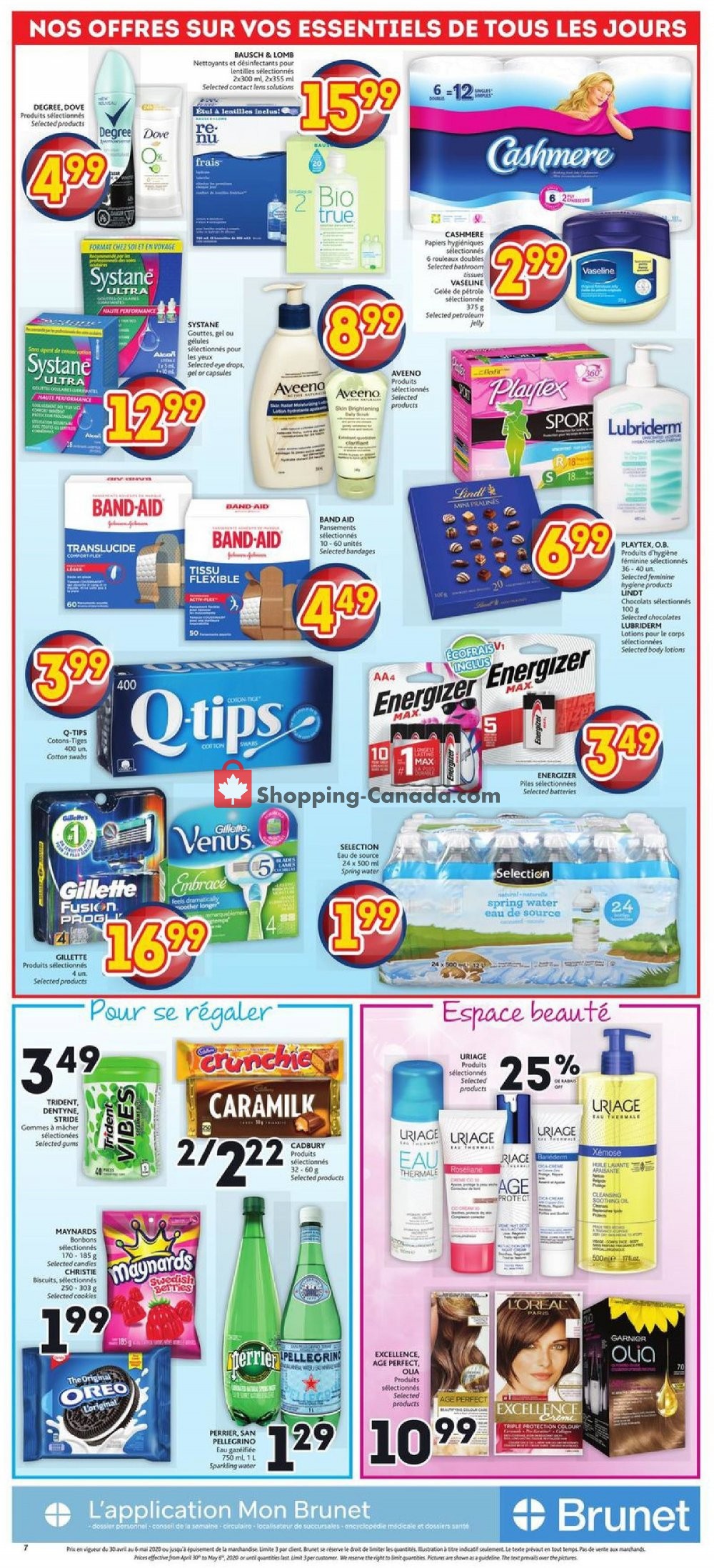 Brunet flyer from Thursday April 30, 2020 to Wednesday May 6, 2020 - page 7