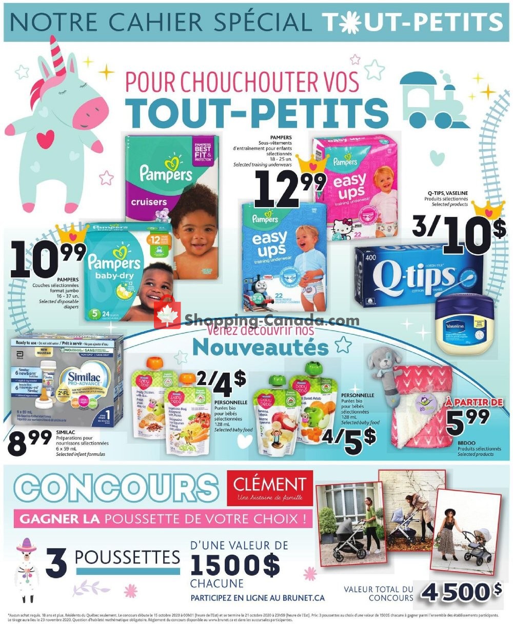 Brunet flyer from Thursday October 15, 2020 to Wednesday October 21, 2020 - page 1