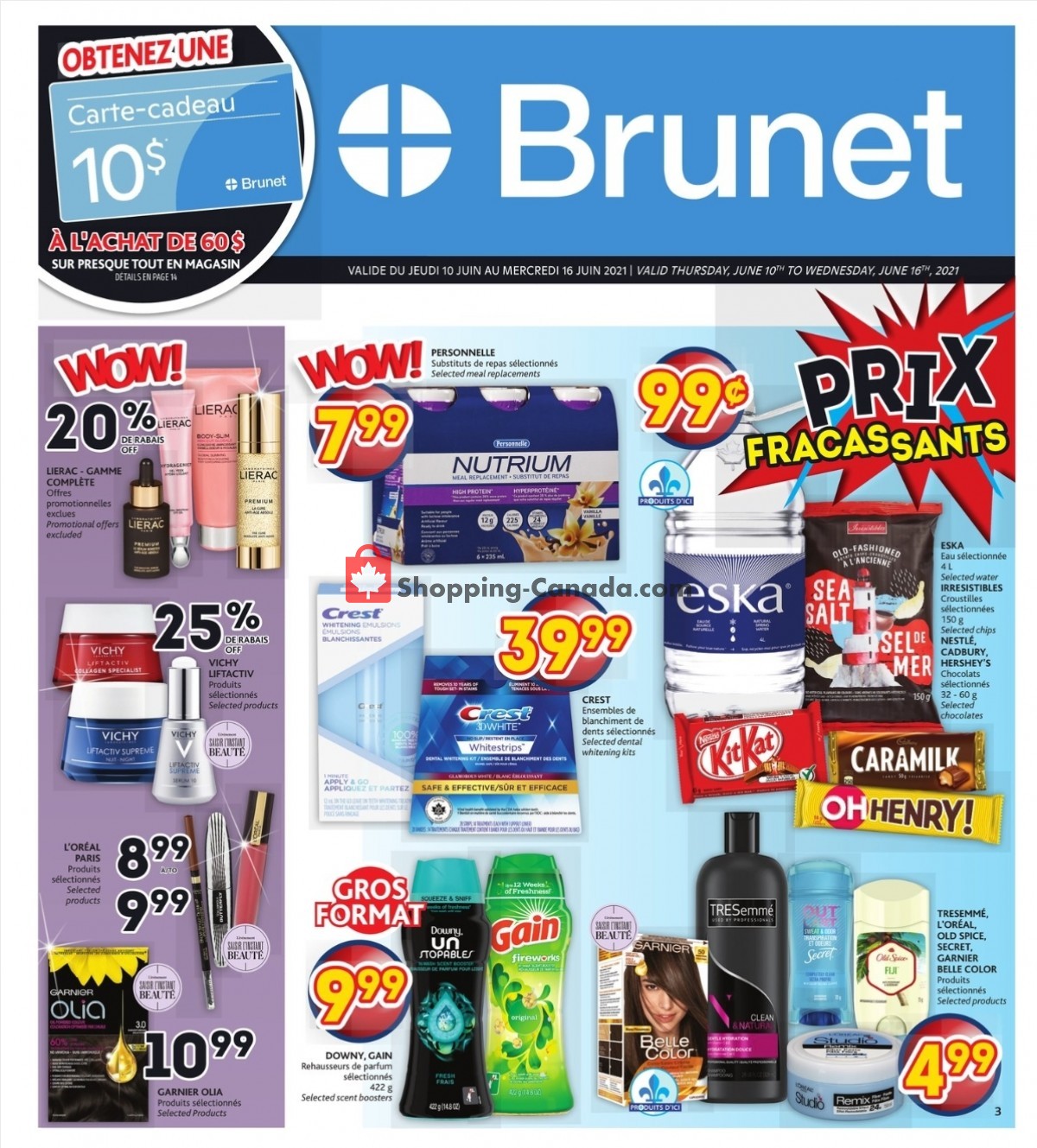 Brunet flyer from Thursday June 10, 2021 to Wednesday June 16, 2021 - page 1