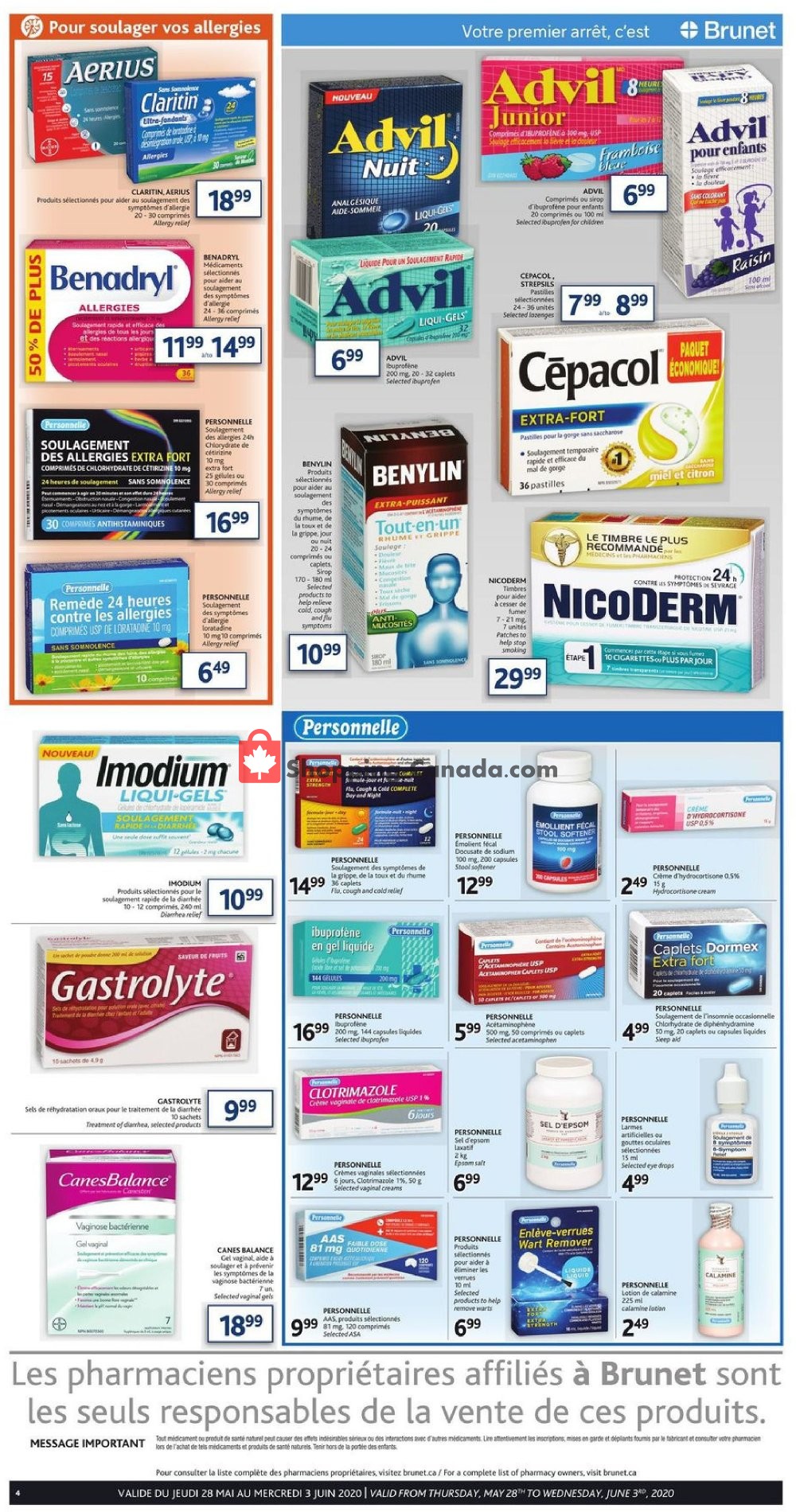 Brunet flyer from Thursday May 28, 2020 to Wednesday June 3, 2020 - page 4