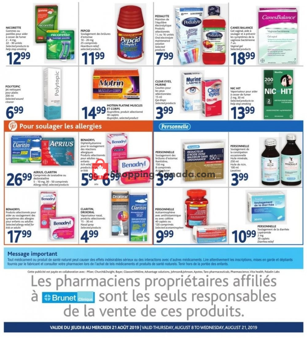 Brunet flyer from Thursday August 8, 2019 to Wednesday August 21, 2019 - page 3
