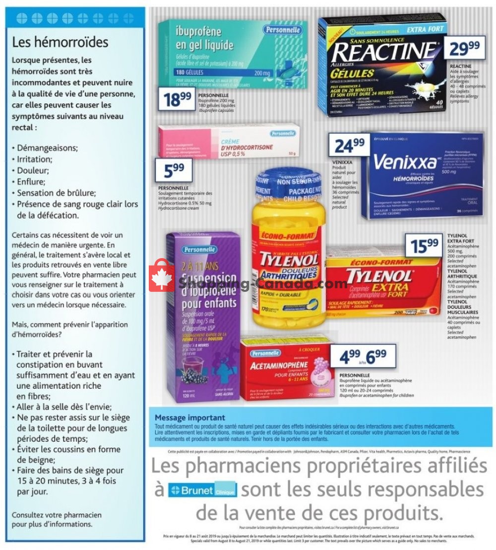 Brunet flyer from Thursday August 8, 2019 to Wednesday August 21, 2019 - page 4