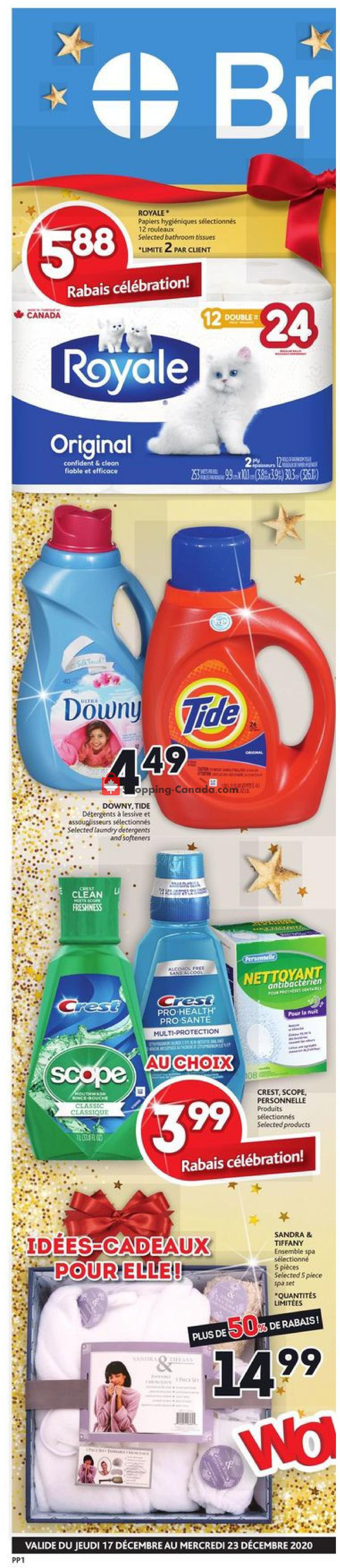 Brunet flyer from Thursday December 17, 2020 to Wednesday December 23, 2020 - page 1