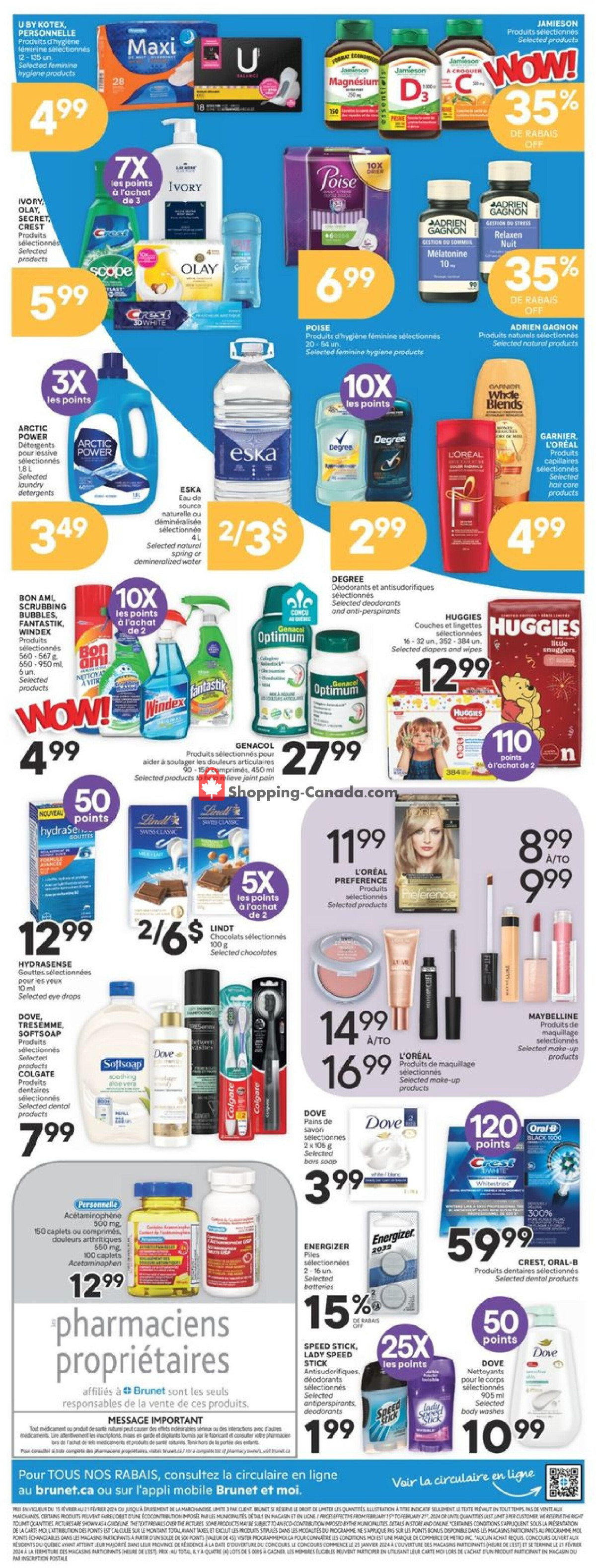 Brunet flyer from Thursday February 15, 2024 to Wednesday February 21, 2024 - page 2