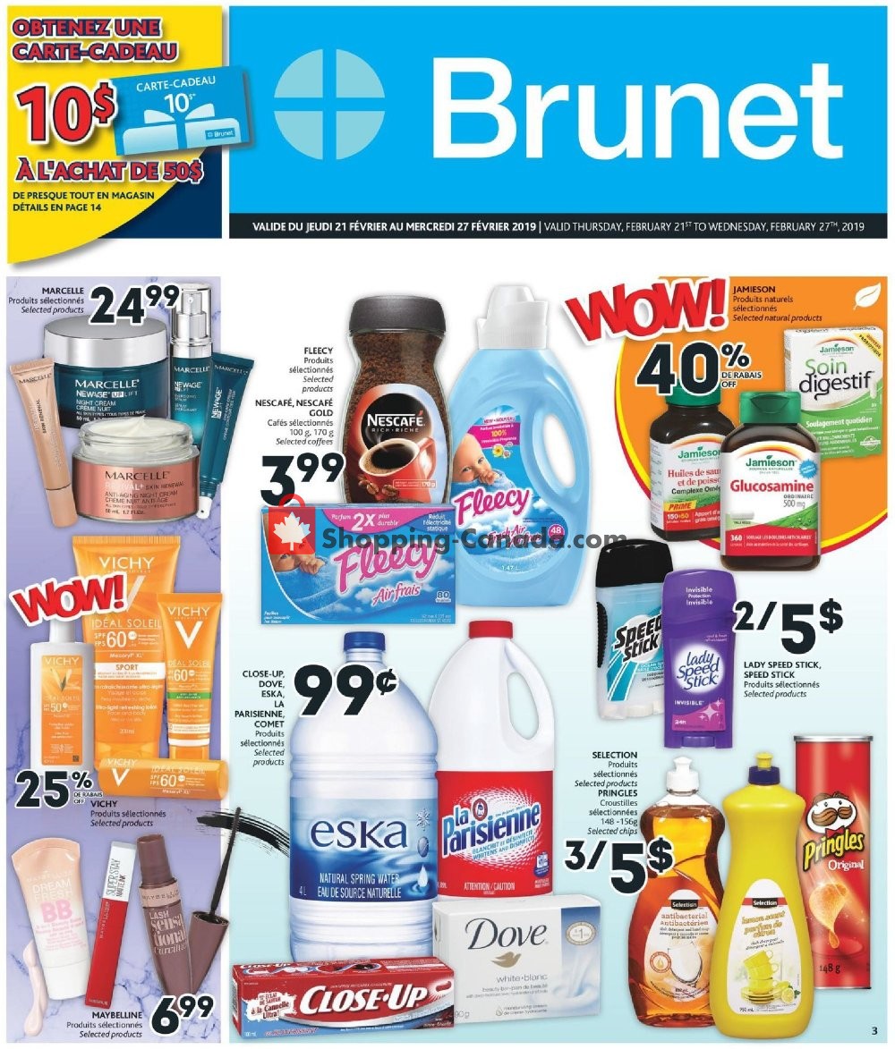 Brunet flyer from Thursday February 21, 2019 to Wednesday February 27, 2019 - page 1
