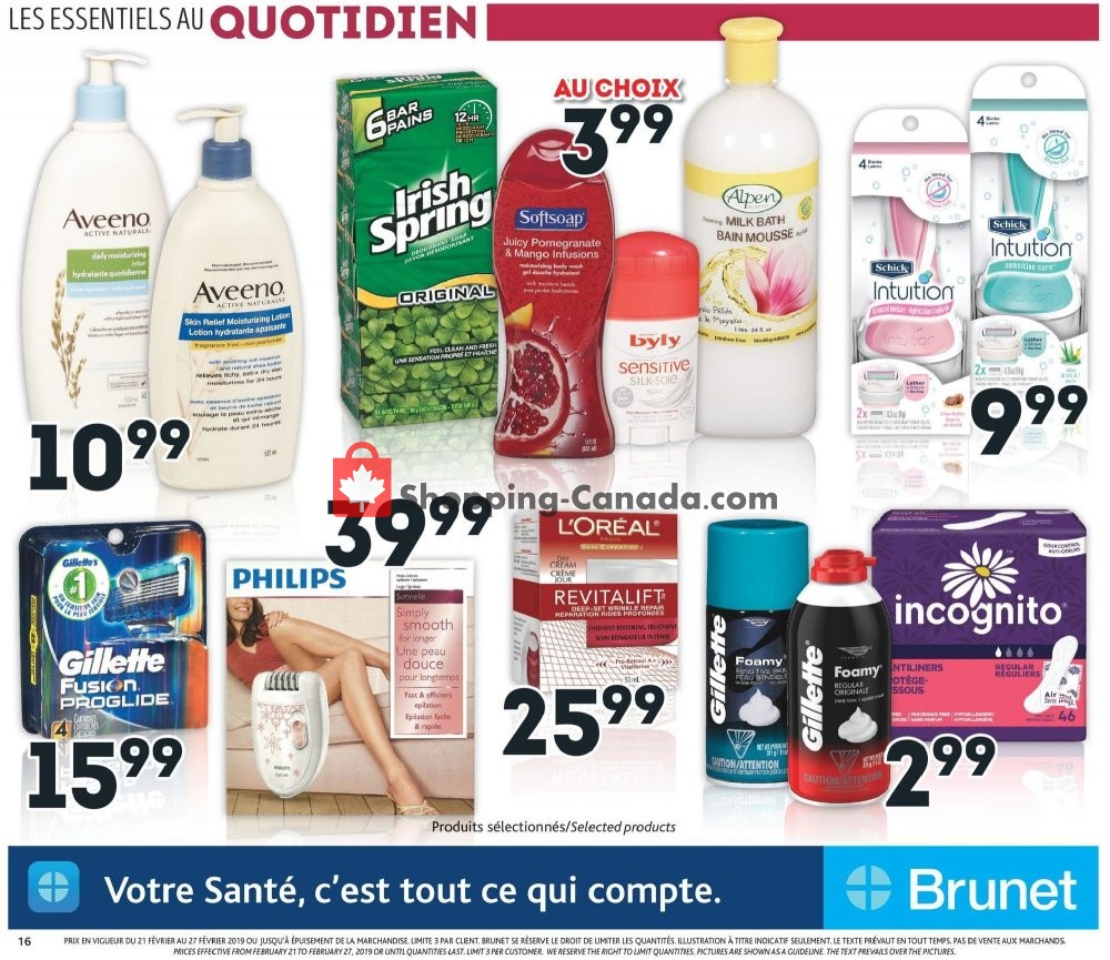 Brunet flyer from Thursday February 21, 2019 to Wednesday February 27, 2019 - page 16