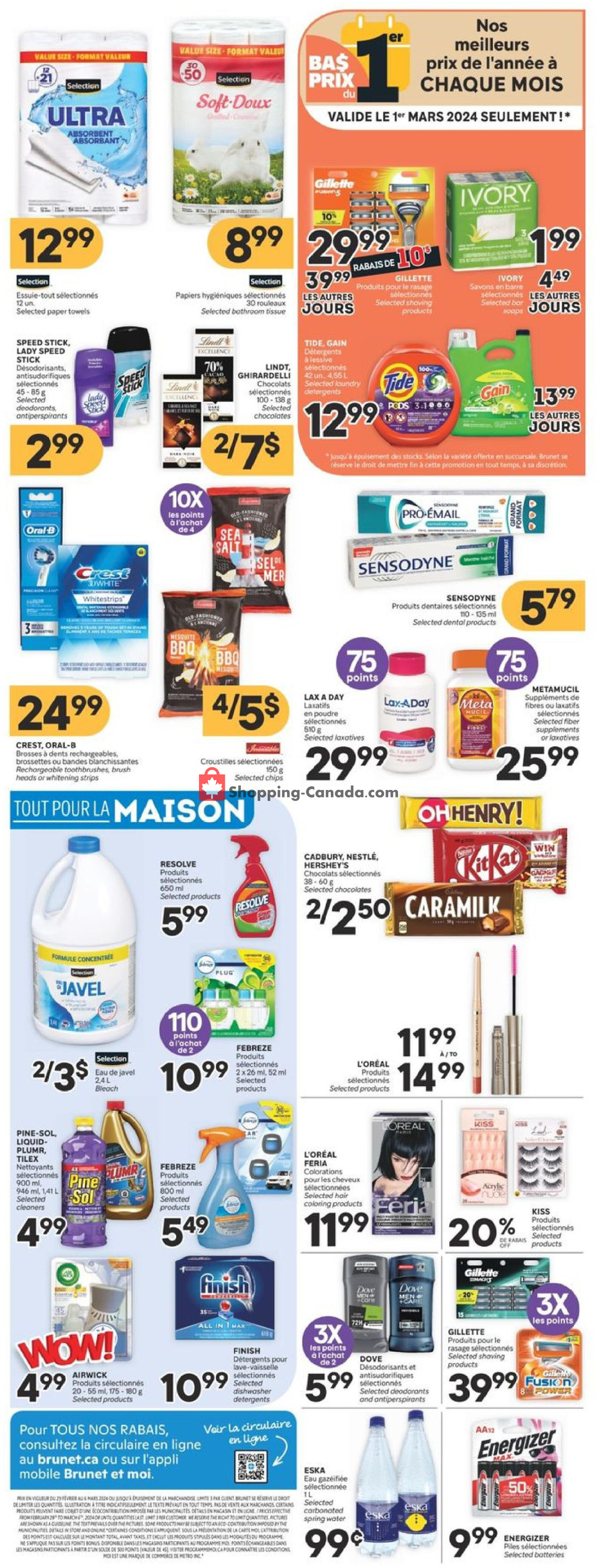 Brunet flyer from Thursday February 29, 2024 to Wednesday March 6, 2024 - page 3