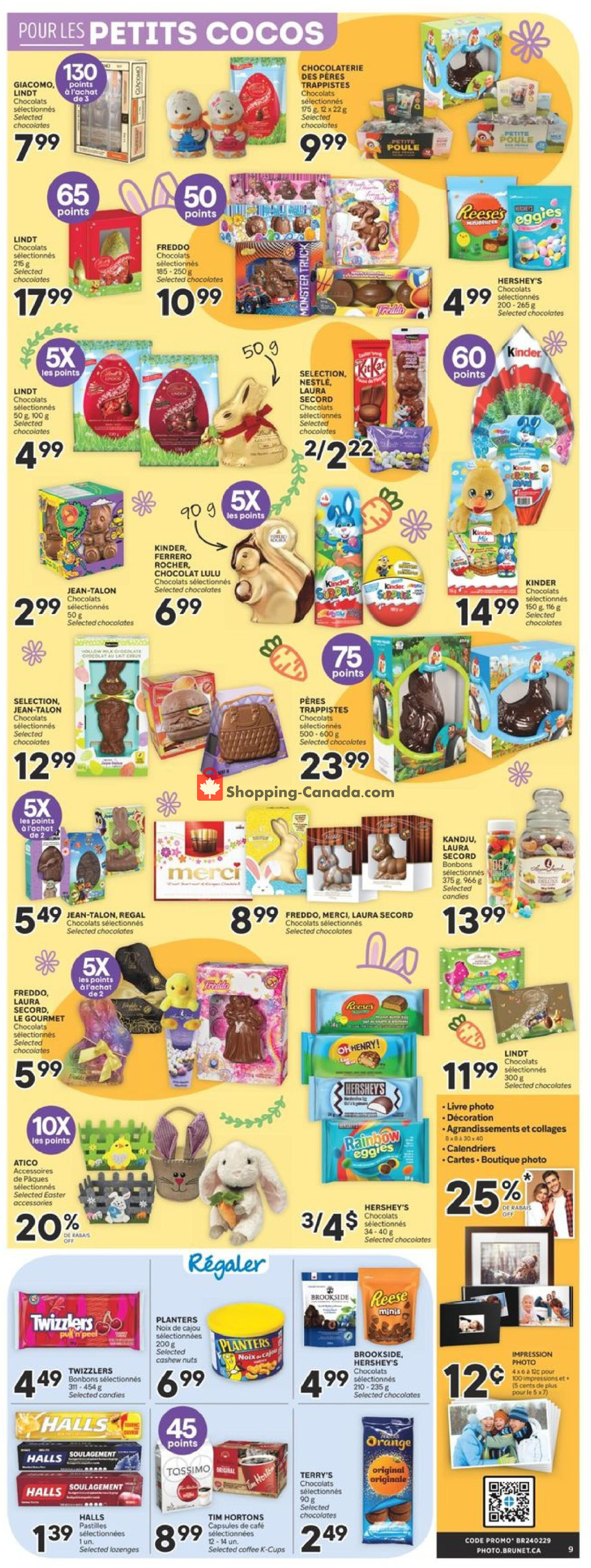 Brunet flyer from Thursday February 29, 2024 to Wednesday March 6, 2024 - page 9