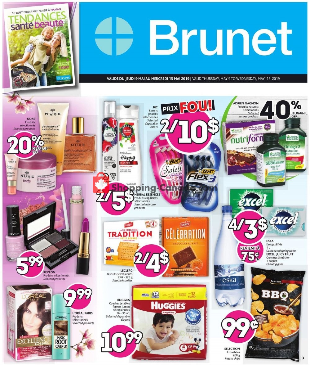 Brunet flyer from Thursday May 9, 2019 to Wednesday May 15, 2019 - page 1
