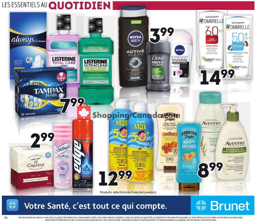 Brunet flyer from Thursday May 9, 2019 to Wednesday May 15, 2019 - page 16