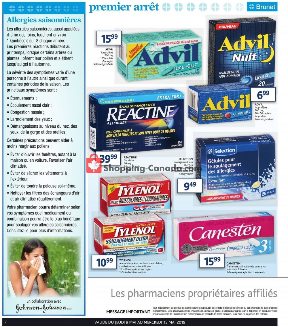 Brunet flyer from Thursday May 9, 2019 to Wednesday May 15, 2019 - page 4
