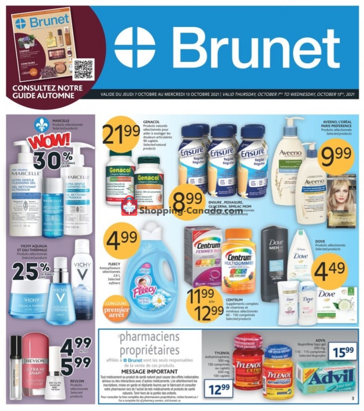 Brunet flyer from Thursday October 7, 2021 to Wednesday October 13, 2021 - page 1