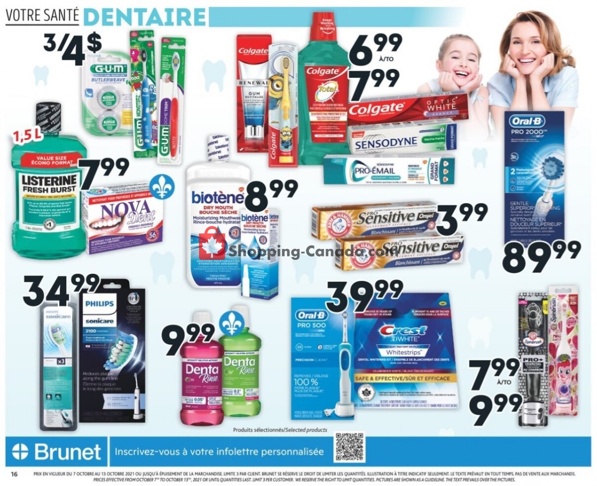 Brunet flyer from Thursday October 7, 2021 to Wednesday October 13, 2021 - page 16