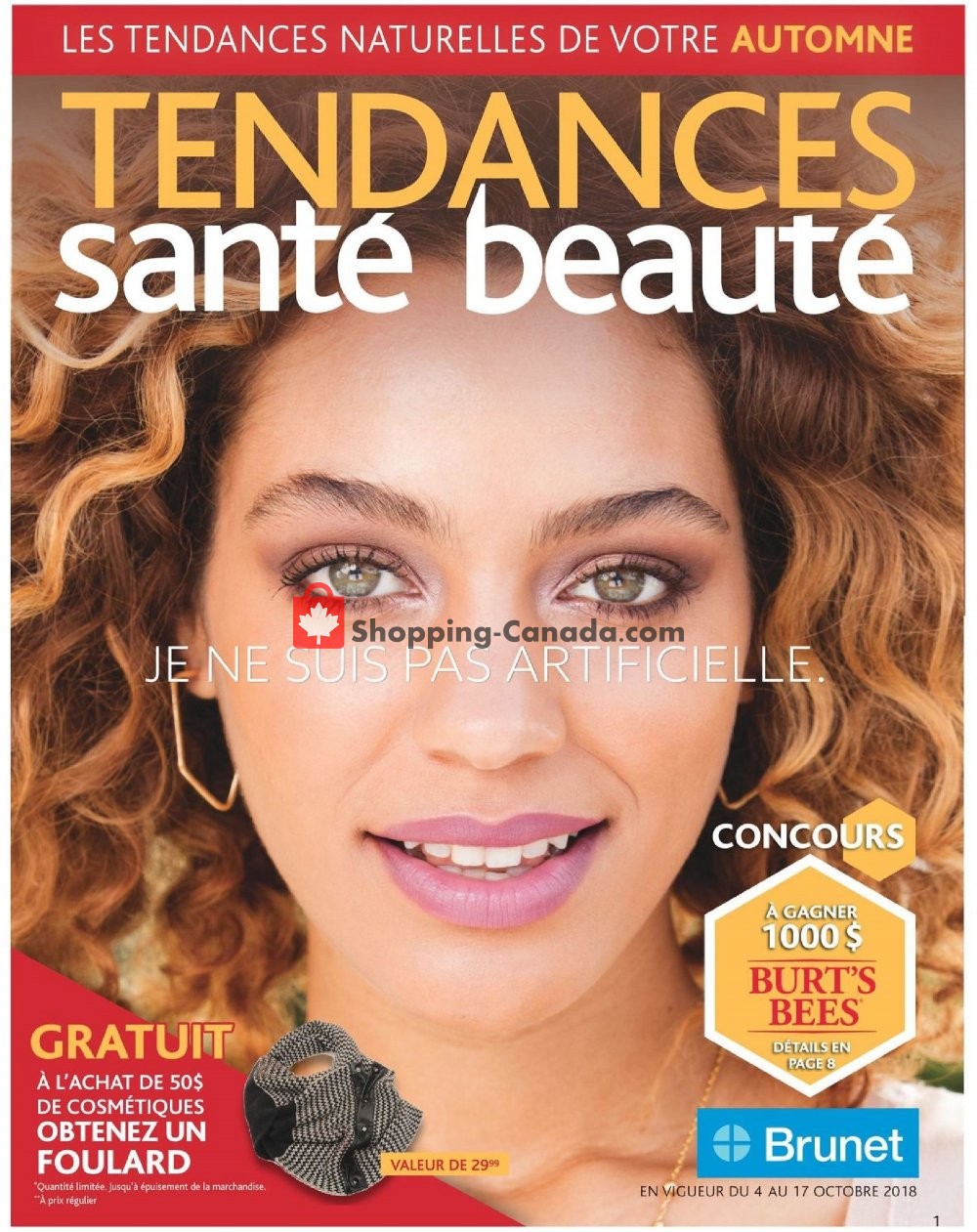 Brunet flyer from Thursday October 4, 2018 to Wednesday October 17, 2018 - page 1