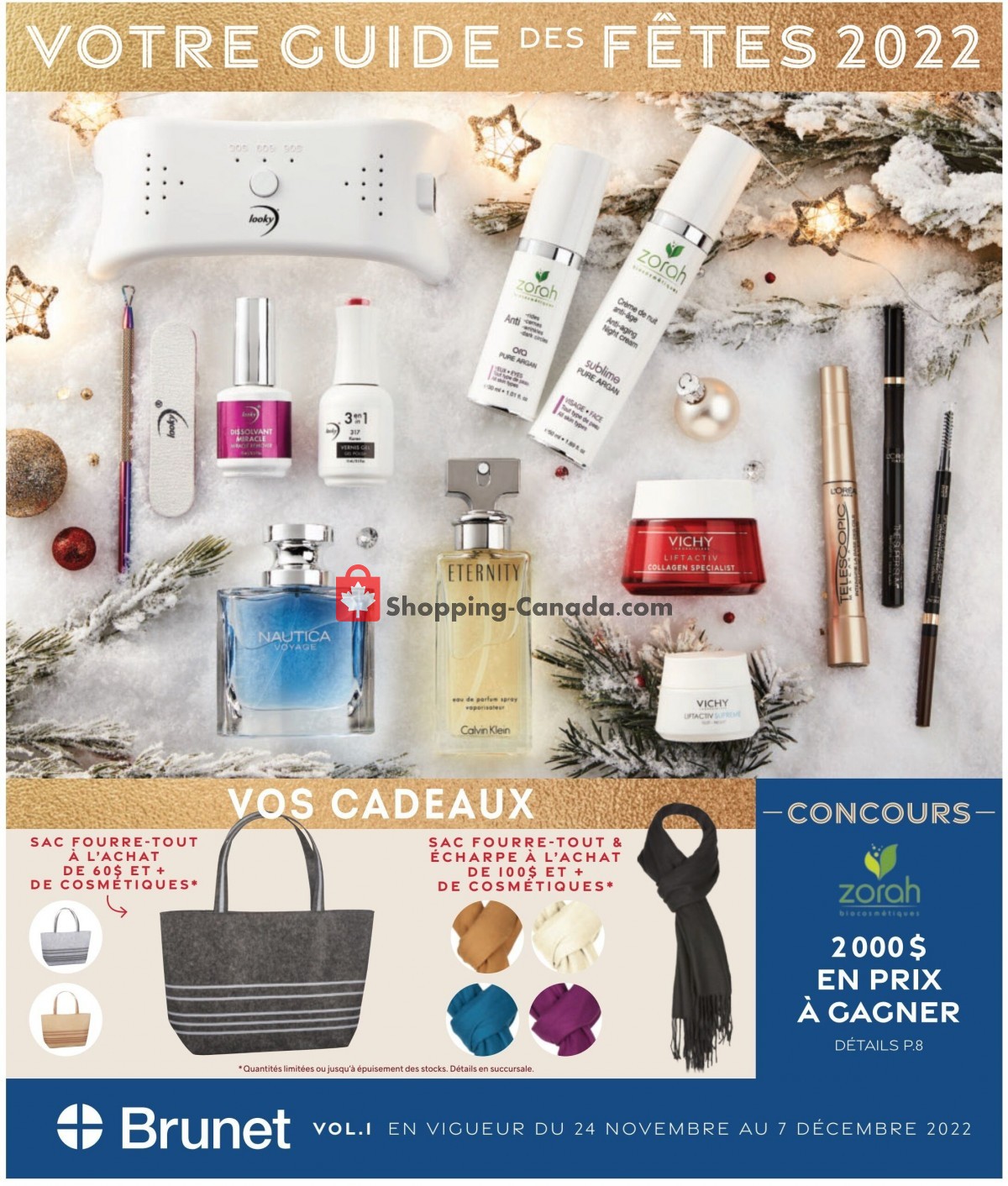 Canada, flyer (Votre Guide Des Fetes 2022) November 24