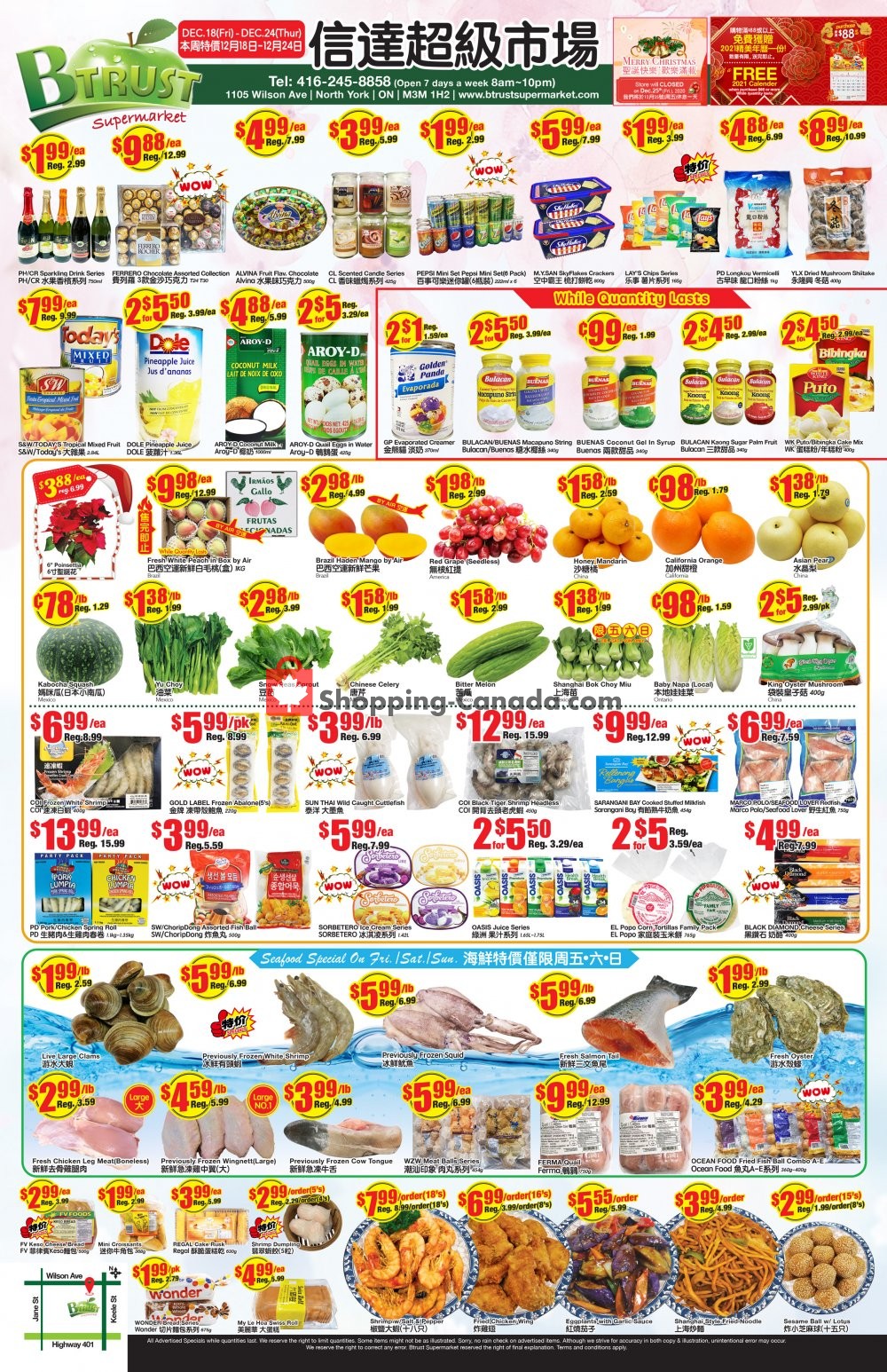 Btrust Supermarket flyer from Friday December 18, 2020 to Thursday December 24, 2020 - page 1