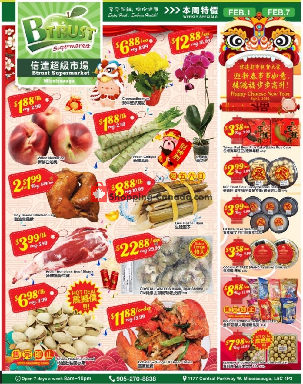 Btrust Supermarket flyer from Friday February 1, 2019 to Thursday February 7, 2019 - page 1