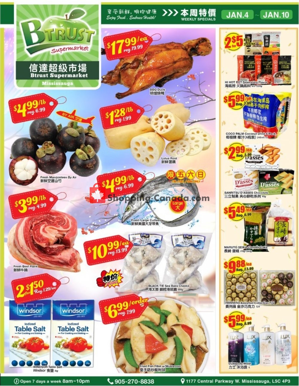 Btrust Supermarket flyer from Friday January 4, 2019 to Thursday January 10, 2019 - page 1