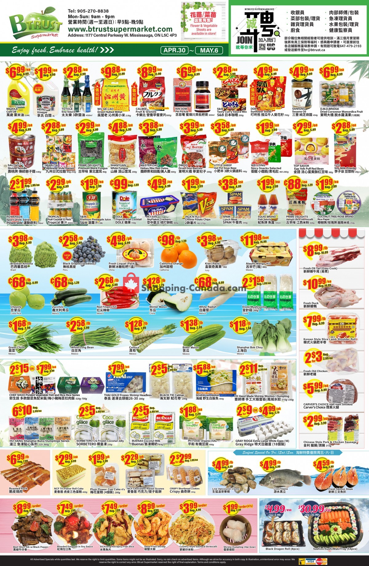 Btrust Supermarket flyer from Friday April 30, 2021 to Thursday May 6, 2021 - page 1