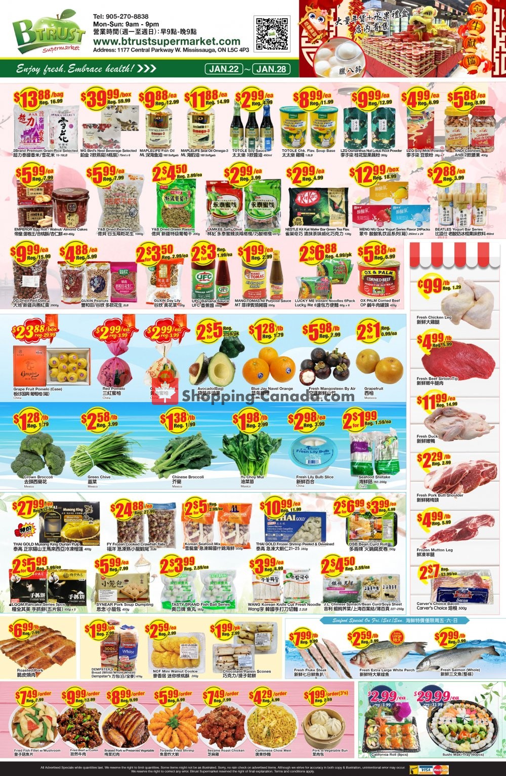 Btrust Supermarket flyer from Friday January 22, 2021 to Thursday January 28, 2021 - page 1