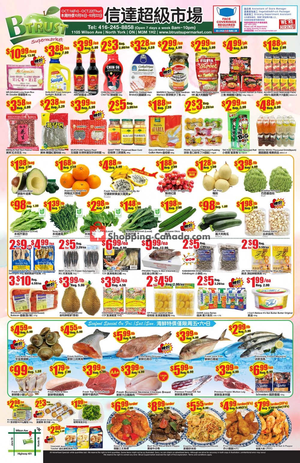 Btrust Supermarket flyer from Friday October 16, 2020 to Thursday October 22, 2020 - page 1