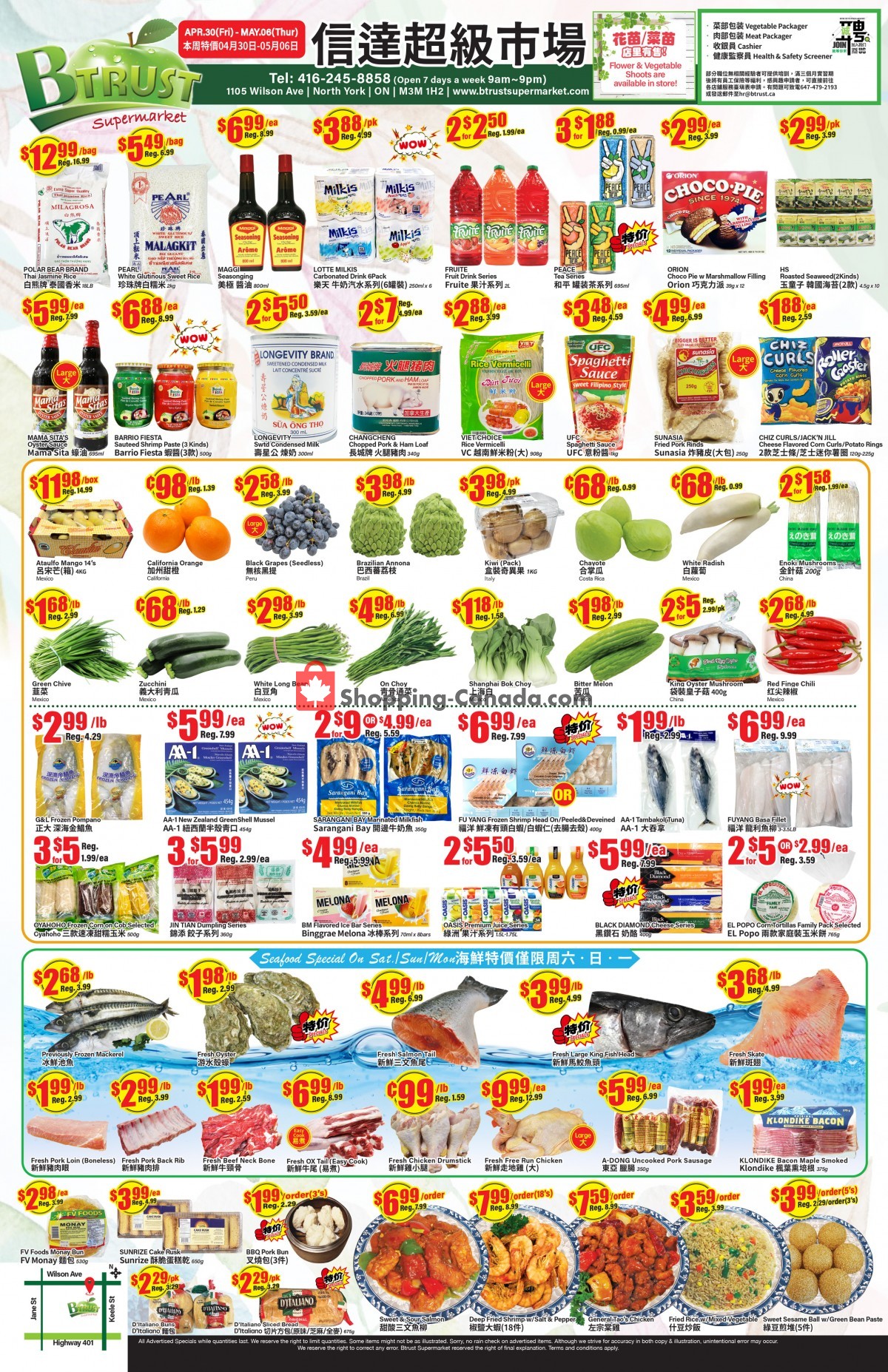 Btrust Supermarket flyer from Friday April 30, 2021 to Thursday May 6, 2021 - page 1