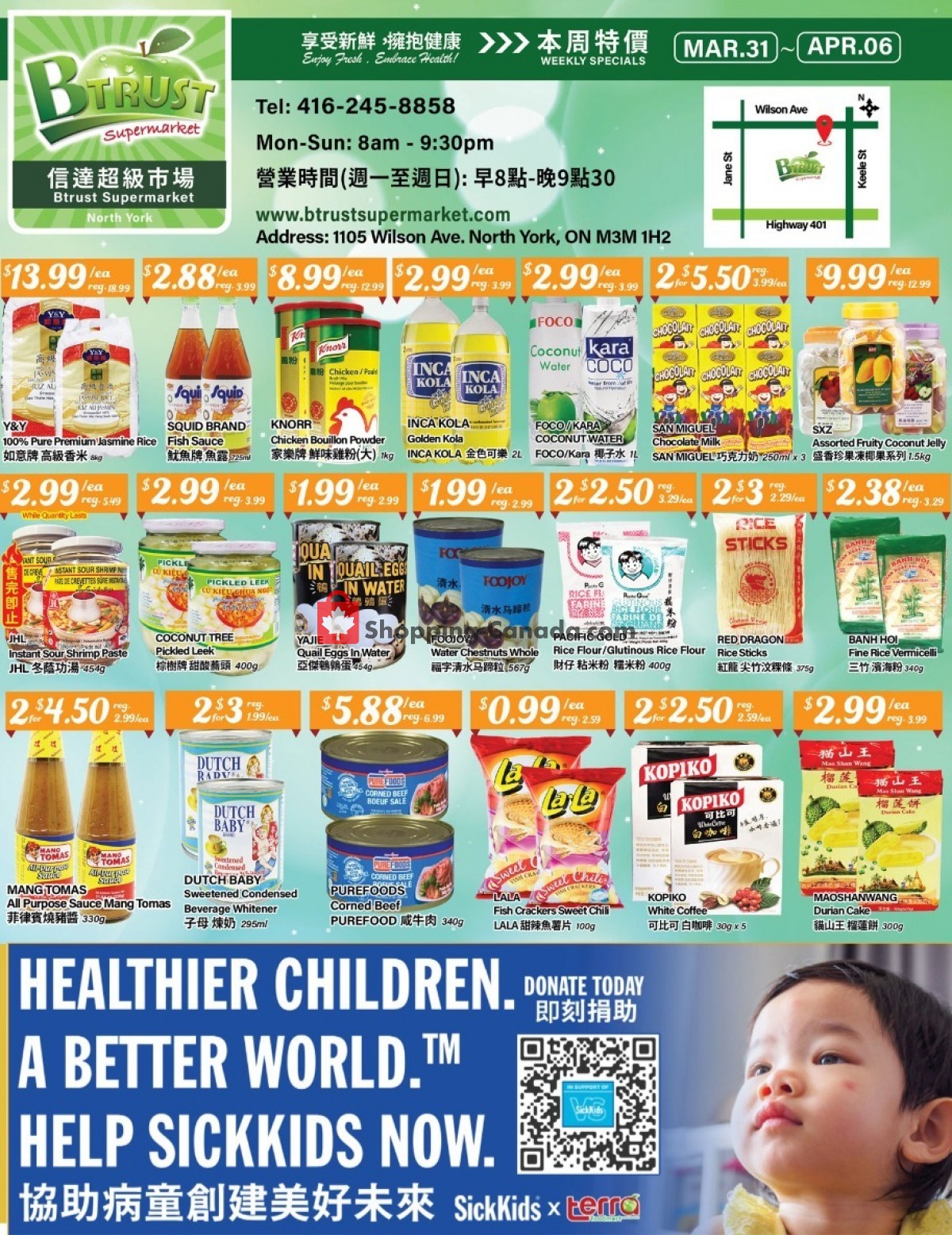Btrust Supermarket Canada, flyer - (Weekly Special - Wilson): March 31 ...