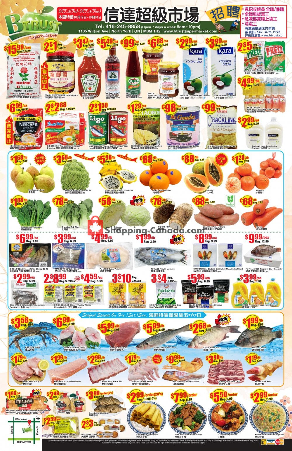 Btrust Supermarket flyer from Friday October 12, 2018 to Thursday October 18, 2018 - page 1