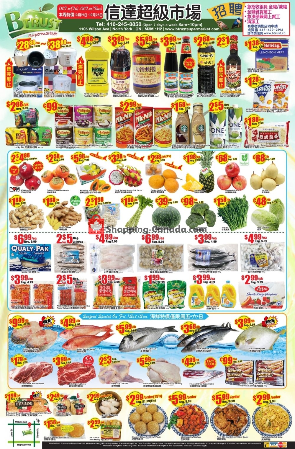 Btrust Supermarket flyer from Friday October 19, 2018 to Thursday October 25, 2018 - page 1