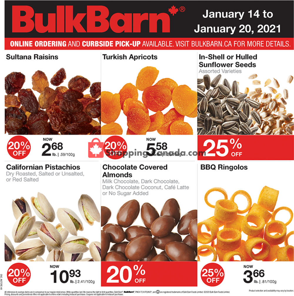 Bulk Barn flyer from Thursday January 14, 2021 to Wednesday January 20, 2021 - page 1