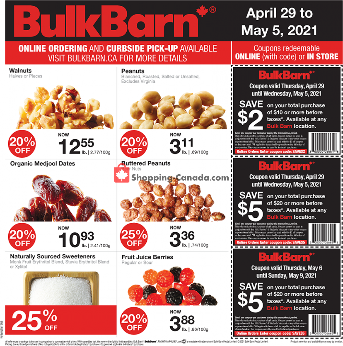 Bulk Barn flyer from Thursday April 29, 2021 to Wednesday May 5, 2021 - page 1
