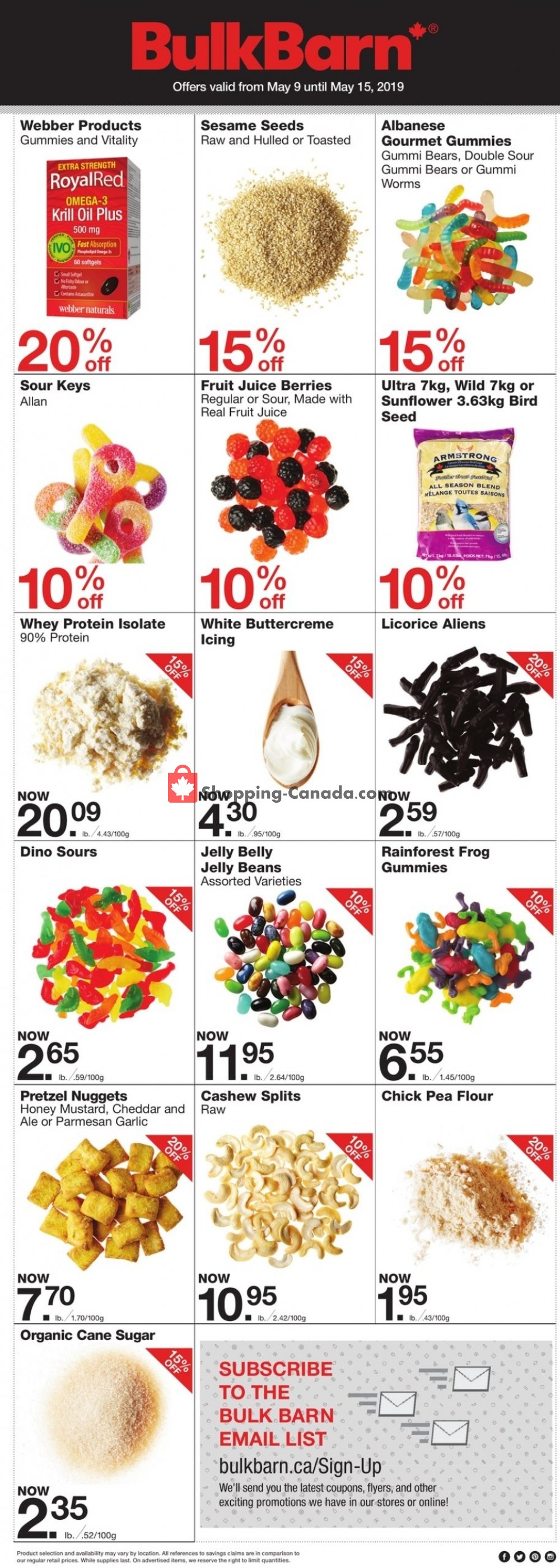 Bulk Barn flyer from Thursday May 9, 2019 to Wednesday May 15, 2019 - page 1