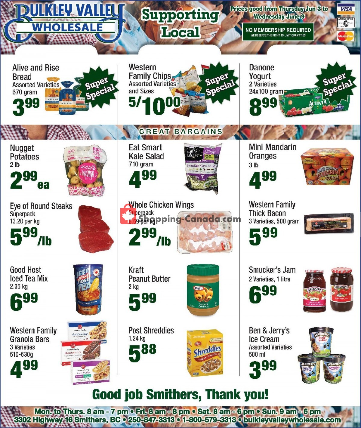 Bulkley Valley Wholesale flyer from Thursday June 3, 2021 to Wednesday June 9, 2021 - page 1