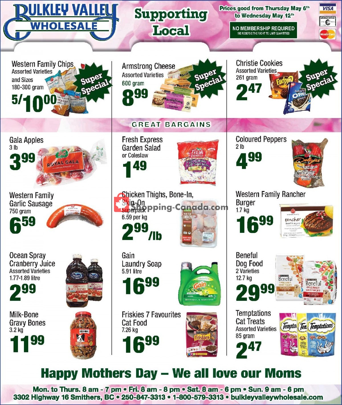 Bulkley Valley Wholesale flyer from Thursday May 6, 2021 to Wednesday May 12, 2021 - page 1