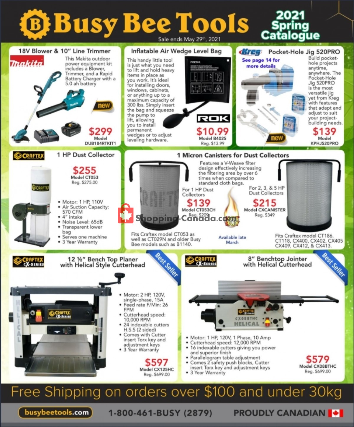 Busy Bee Tools flyer from Thursday April 1, 2021 to Saturday May 29, 2021 - page 1