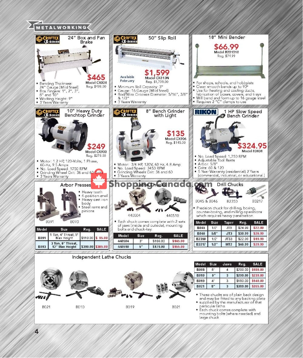 Busy Bee Tools Canada, flyer (2021 Winter Catalogue) January 10