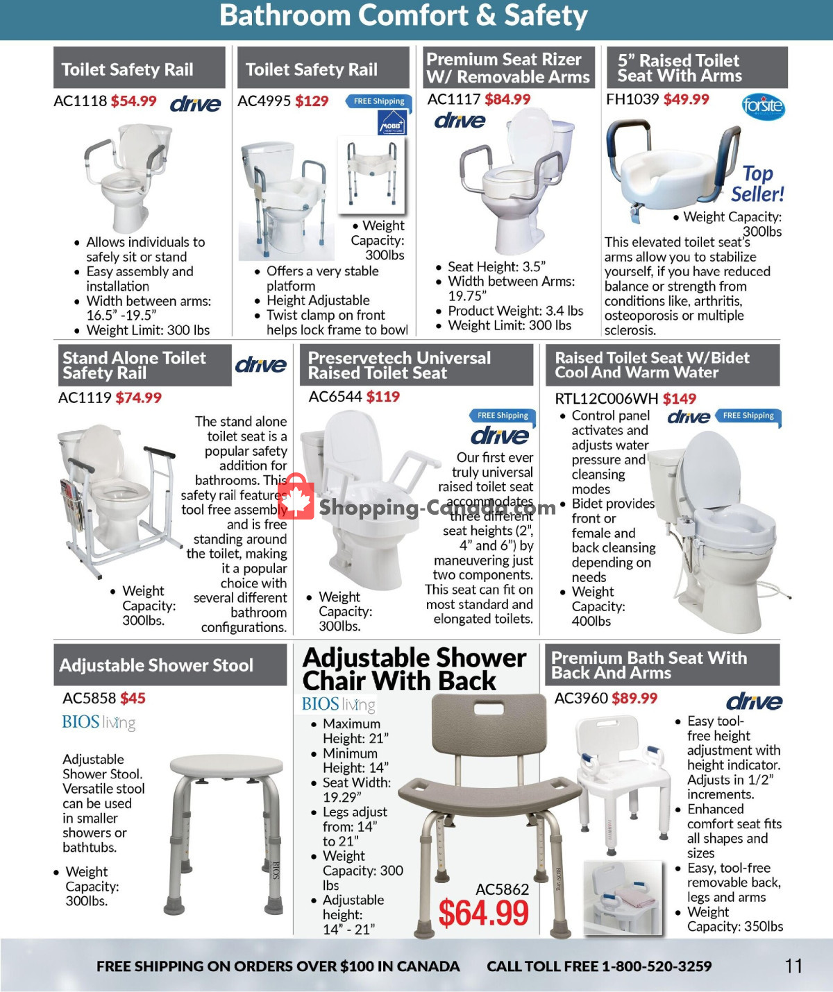 Busy Bee Tools Canada, flyer (Age Comfort 15th Anniversary Catalogue