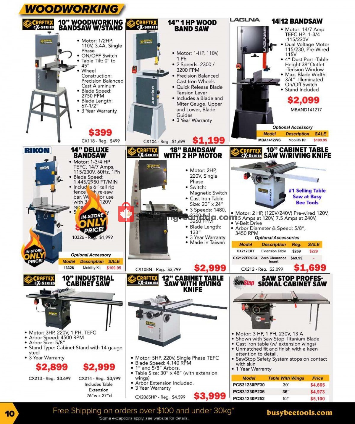 Busy Bee Tools Canada, flyer (Holiday Catalogue) November 6
