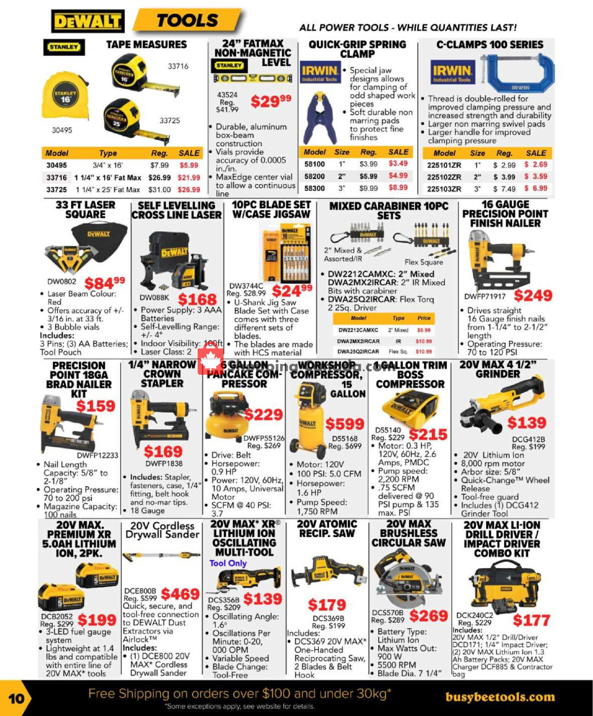 Busy Bee Tools flyer from Monday March 18, 2024 to Saturday June 1, 2024 - page 10