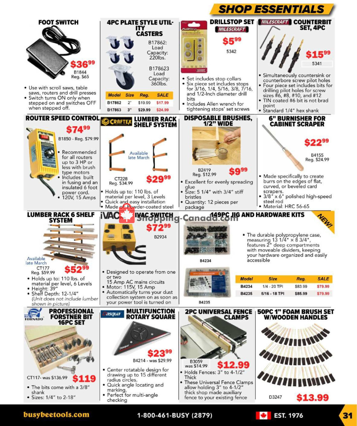 Busy Bee Tools flyer from Monday March 18, 2024 to Saturday June 1, 2024 - page 31