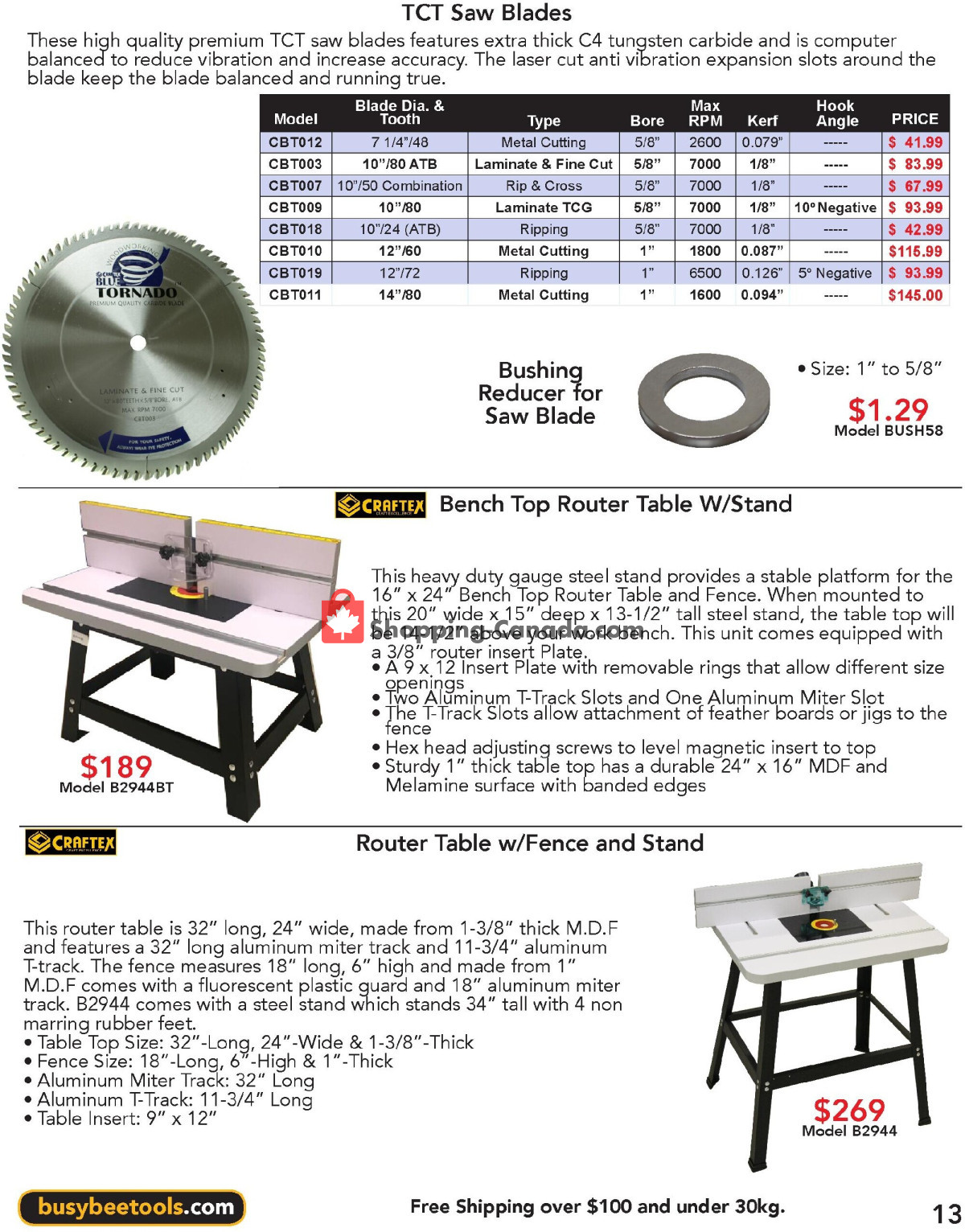 Busy Bee Tools Canada, flyer - (Tools Router Bit & Accessories ...