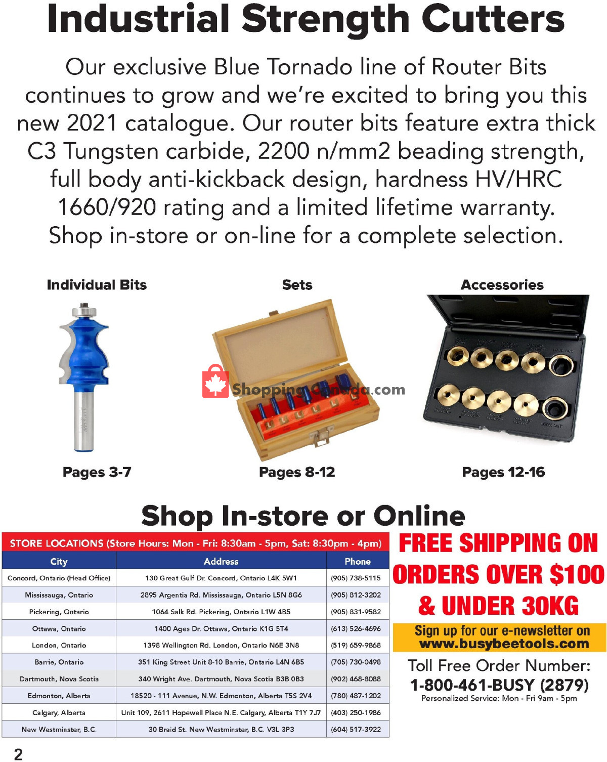 Busy Bee Tools Canada, flyer - (Tools Router Bit & Accessories ...
