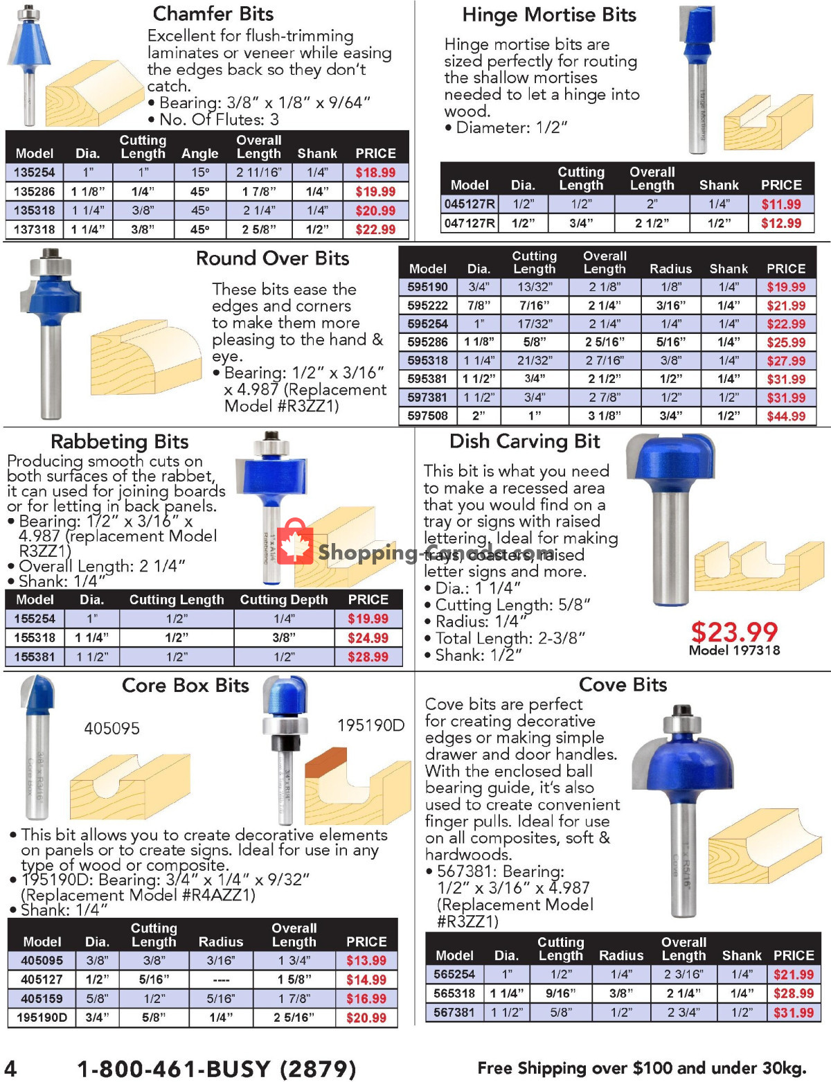Busy Bee Tools Canada, flyer - (Tools Router Bit & Accessories ...