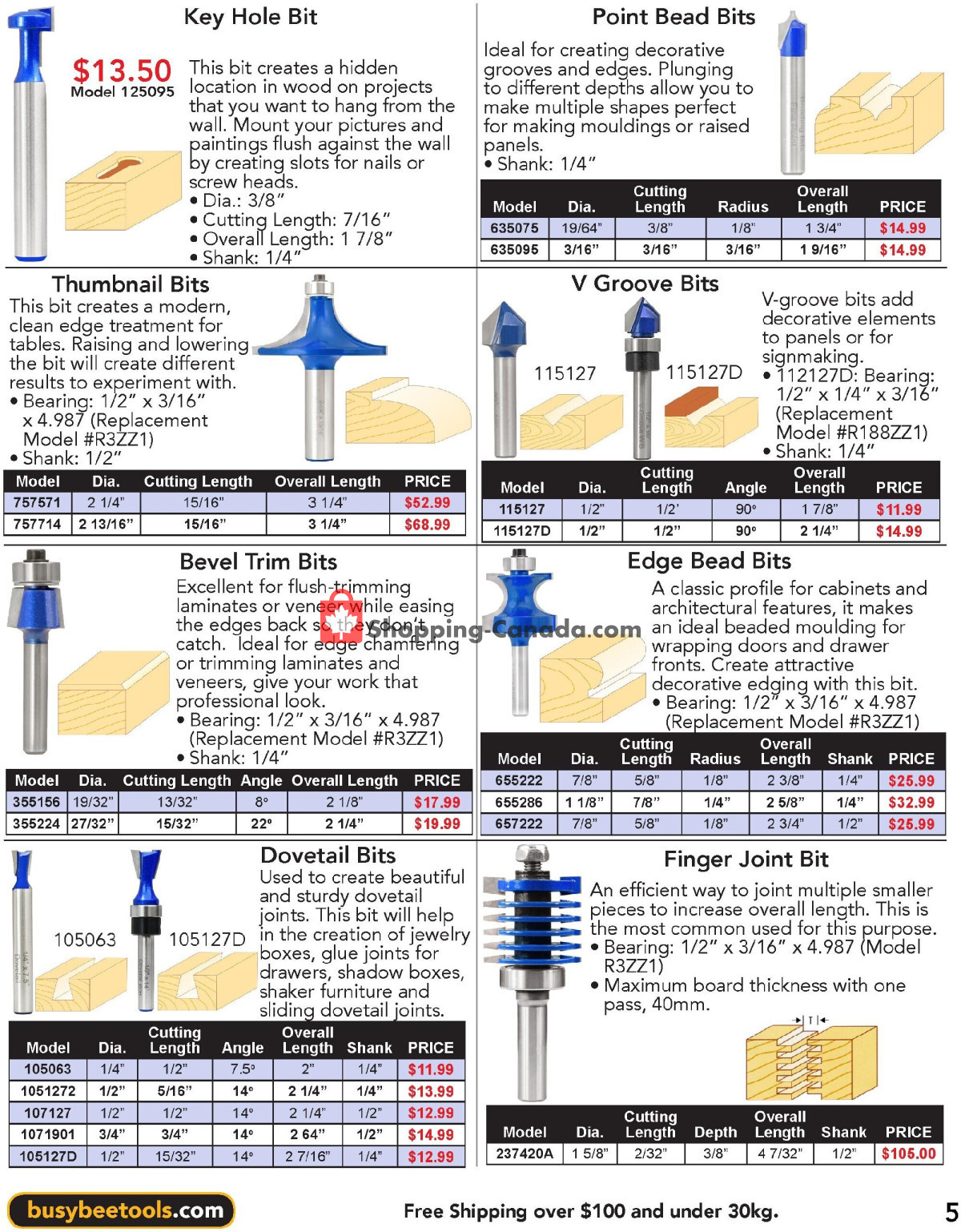 Busy Bee Tools Canada, flyer - (Tools Router Bit & Accessories ...