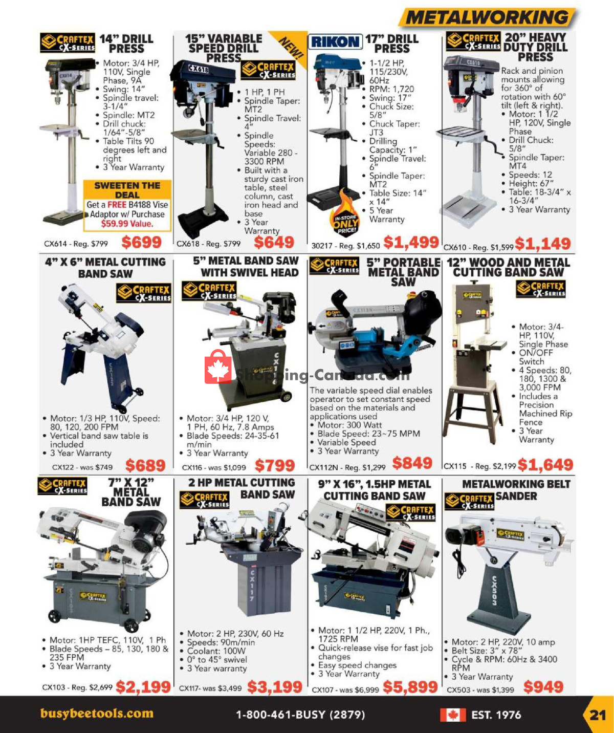 Busy Bee Tools flyer from Monday January 8, 2024 to Saturday March 16, 2024 - page 21