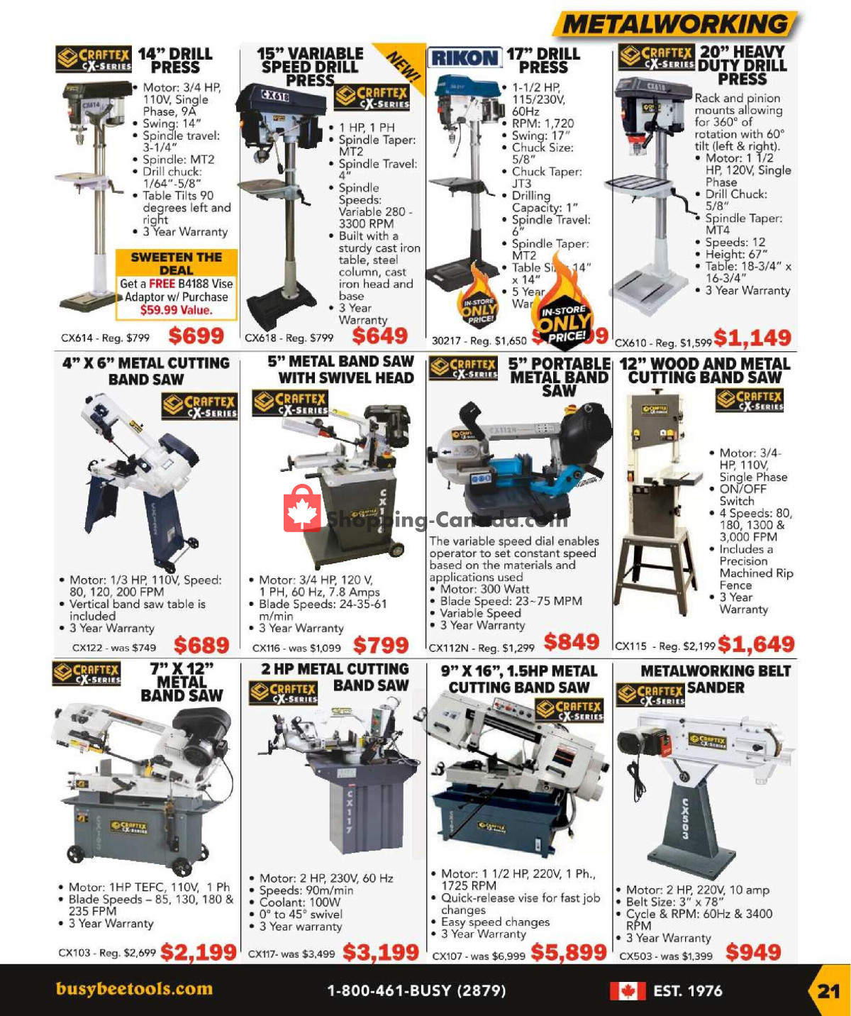 Busy Bee Tools flyer from Monday January 8, 2024 to Saturday March 16, 2024 - page 21