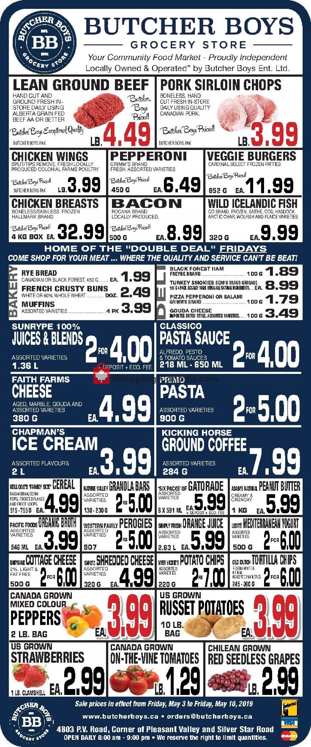 Butcher Boys flyer from Friday May 3, 2019 to Friday May 10, 2019 - page 1