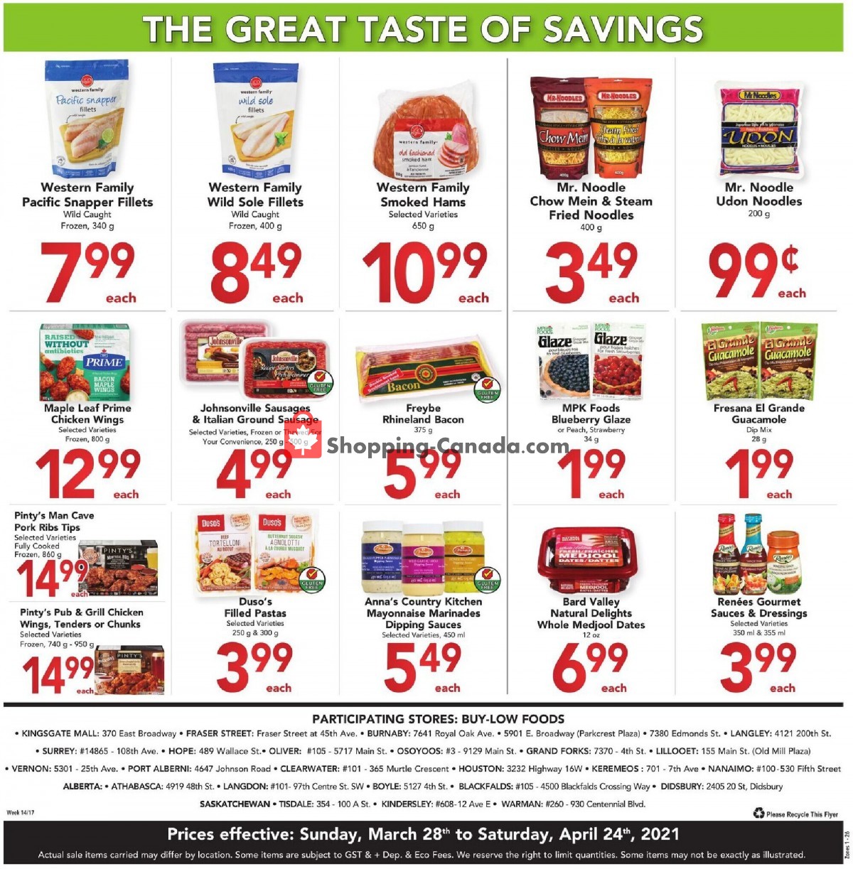 Buy-Low Foods flyer from Sunday March 28, 2021 to Saturday April 24, 2021 - page 8