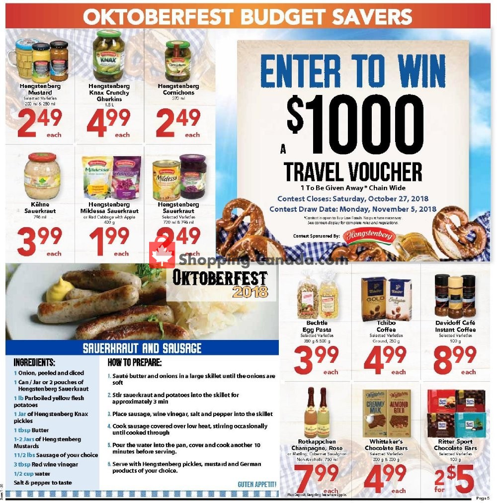 Buy-Low Foods flyer from Sunday September 30, 2018 to Saturday October 27, 2018 - page 5